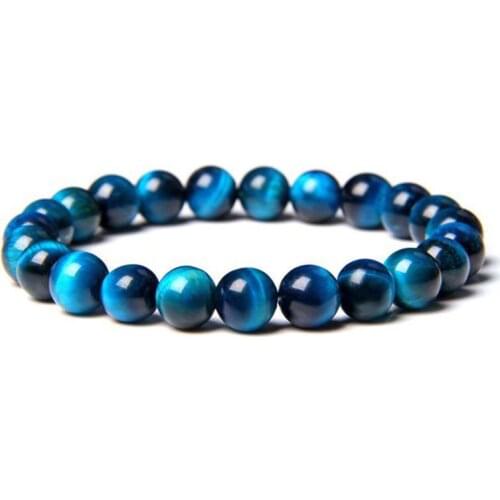 2021 New Trendy 5A Lapis Lazuli Tiger Eye Beads Bracelets Men Natural Stone Health Protection Women Soul Jewelry Pulsera Hombre