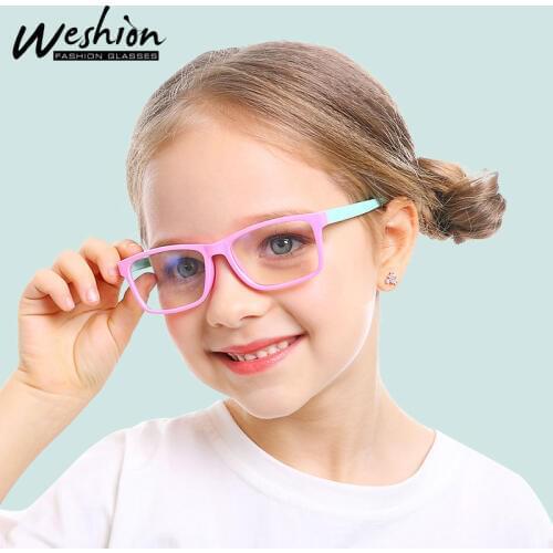 Glasses Kids Anti Glare Filter Children Eyeglasses Girl Boy Optical Frame Anti Blue Light Blocking Clear lenses UV400 3-13 2019