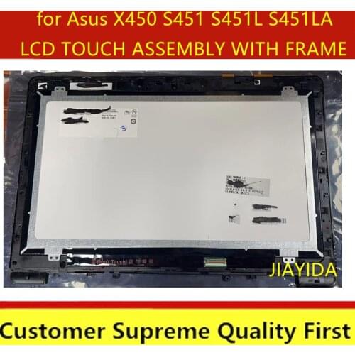 14.0'' for Asus X450 S451 S451L S451LA S450 Touch Screen Digitizer Panel Glass with frame