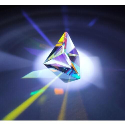 Valentines Day Gift Colored Prism Pyramid Cube of Light Scientific Experiments Flawless Creative Arrangements