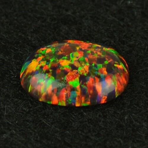 Synthetic opal loose gems 6*8mm-13*18mm oval cabochon black opal OP34 for Ring pendent necklace making