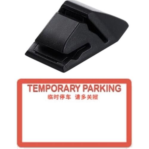 1 Piece Multifunctional Car Card Clamp Parking Card Fixed Clip Cars Temporary Parking Cards Ticket Holder Car Accessory