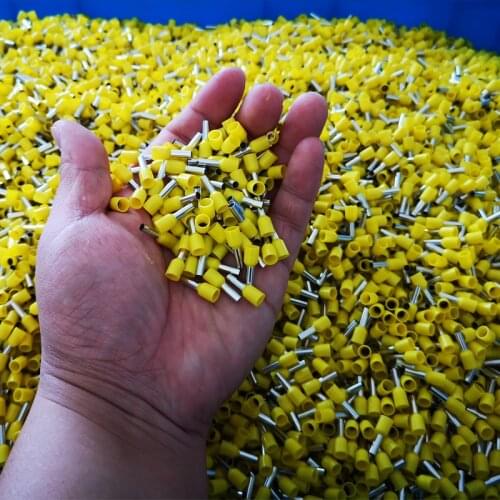 100pPcs/Pack Cable Wire Connector, Electrical Tube Crimping Terminals Insulated Ferrules, Crimp Sleeve Terminal 0.5-10mm²