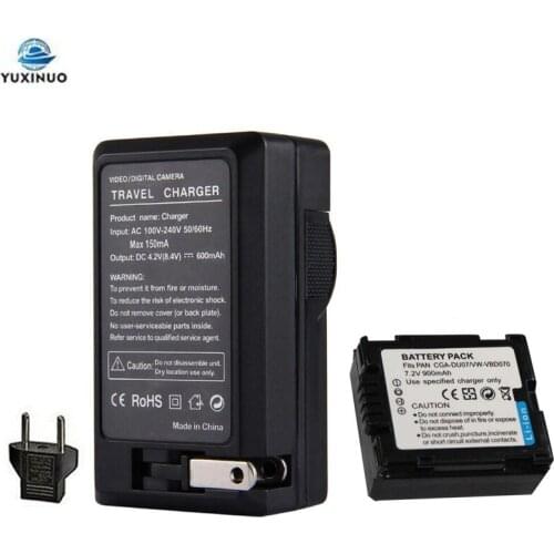 900mAh CGA-DU21 VW-VBD210 VBD070 VBD140 VBD120 CGR CGA DU06 DU07 DU12 DU14 DU21 Battery +AC Charger for PANASONIC NV-GS10 GS100K
