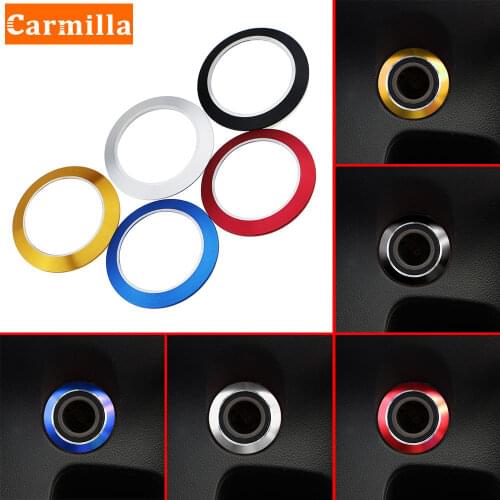 Carmilla Cigarette Lighter Decoration Trim Ring Sticker for Chevrolet Chevy Cruze Sedan Hatchback Decor 2009 - 2016 Accessories