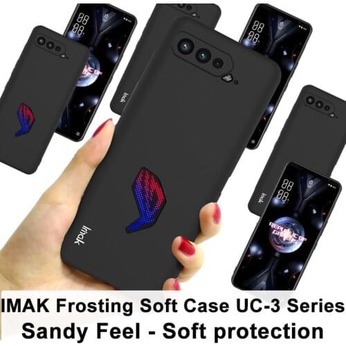 For Asus Rog Phone 5 Case IMAK UC-3 Frosting Flexible Thin and light Soft TPU Back Cover Case for Asus Rog5 Rog 5