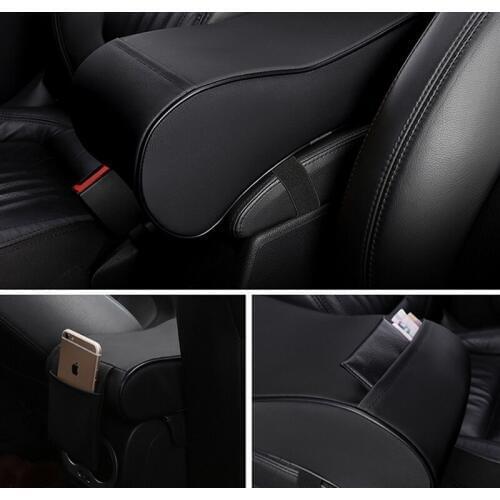 Car Armrests Cover Pad Console Arm Rest Pad For Mitsubishi Asx Lancer 10 9 Outlander EX Pajero Sport Eclipse Carisma Galant