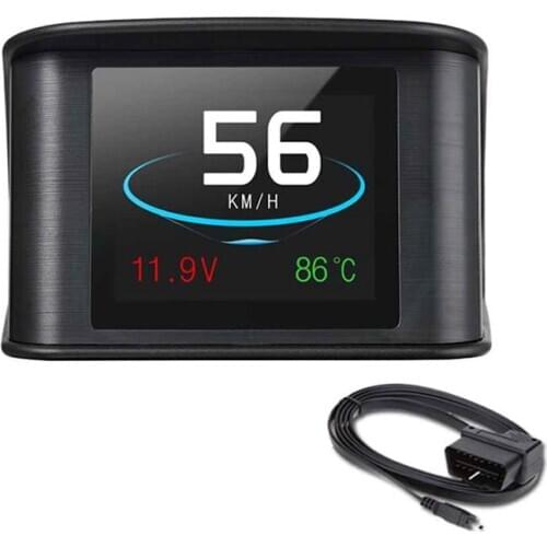 Digital Head Up Display Car OBD2 Digital HUD RPM KM/h Water Temperature Speed Fuel Consumption Voltage P10