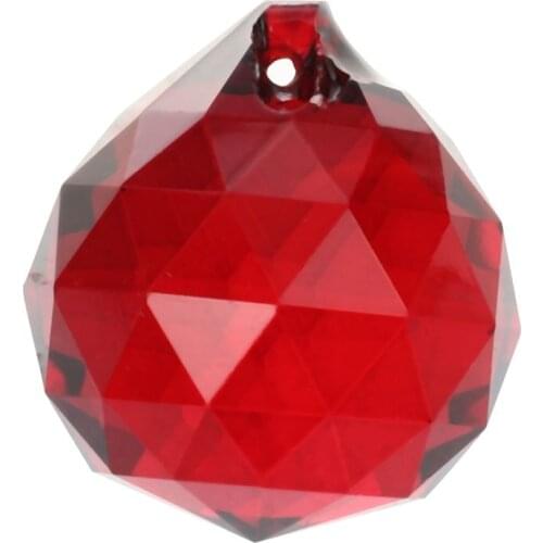 CNIM Hot 30mm Red Crystal Ball Prisms