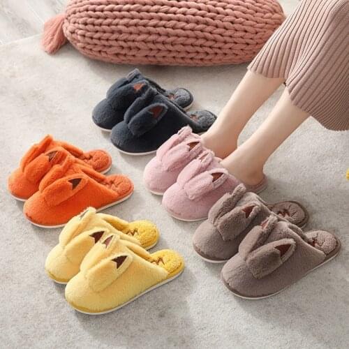 Pokemon Pikachu Adult Home Cotton Slippers Home Indoor Lovers Cartoon Cute Plush Thick-soled Winter Essential Warm Cotton Shoes