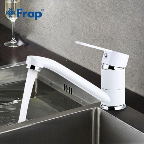 FRAP White Kitchen Faucets