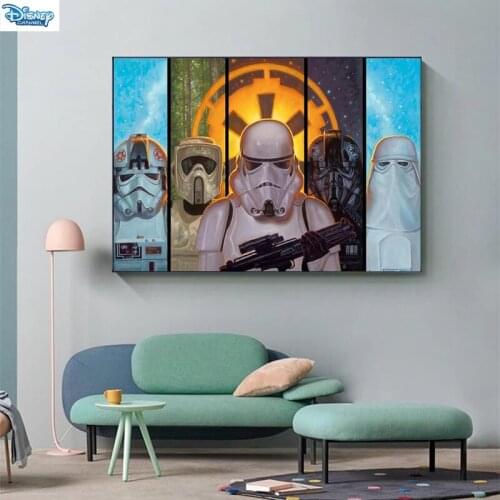 Disney Classic Movies Star Wars Canvas Painting Soldier Hd Quality Warrior Posters and Prints Wall Art Picture Kids Room Decor