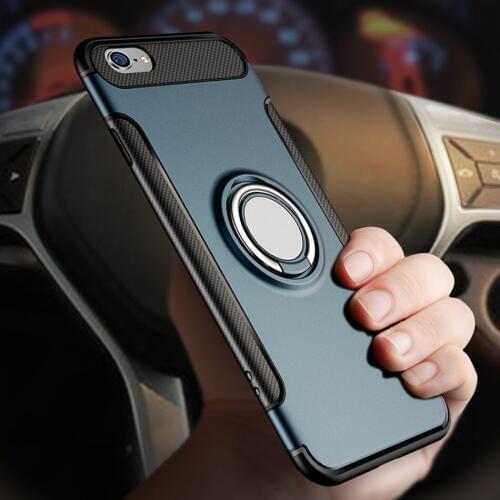 Kolpler holder stand case For iPhone 6 6s Plus Case PC+TPU Shock Proof Full 360 Protective Support Cover Cases For iPhone case 6