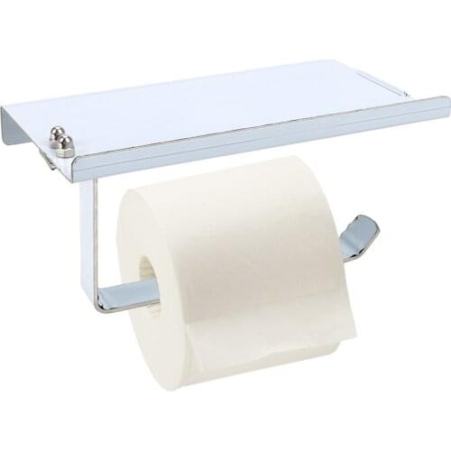 Tissue Boxes Storage Rack Kitchen Cupboard Stainless Steel Bathroom Phone Paper Holder Hanging Paper Roll Paper Rack