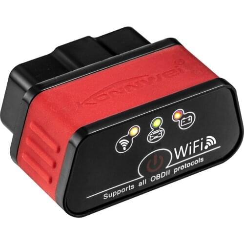 KW903 WiFi Scanner OBD2 Device Tool Reader Scanner Engine fault code Auto cars Sopport 12V Vehicle