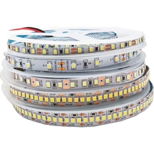 DC12V LED Strip 5050 5054 2835 120LEDs/m High Bright Flexible LED Rope Ribbon Tape Light Lamp Warm White / Cold White 5m