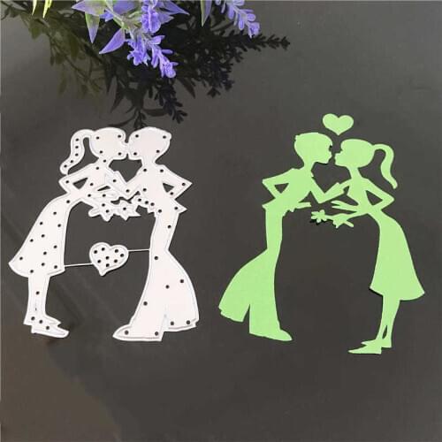 Metal cutting die Lovely girl boy cutting die knife Mold for Clear stamp Scrapbooking Card make DIY Embossing photo album crafts
