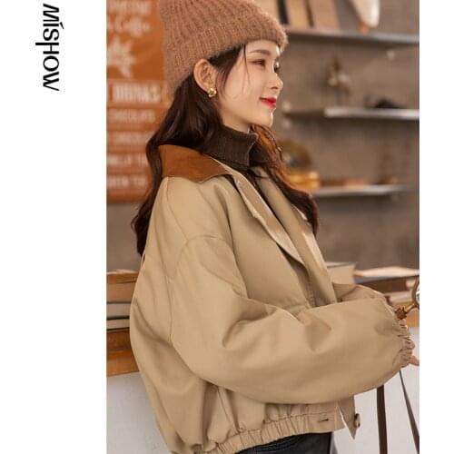 MISHOW 2020 Winter Parkas For Women Fur Collar Fashion Elegant Outwear Clothing Female Outdoor Coats Warm Overcoats MX20D8257