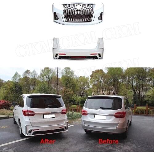 Front Bumper Cover Rear Bumper lip Guard Trunk Facelift Spoiler For Buick GL8 PP Unpainted Body Kit Car Styling