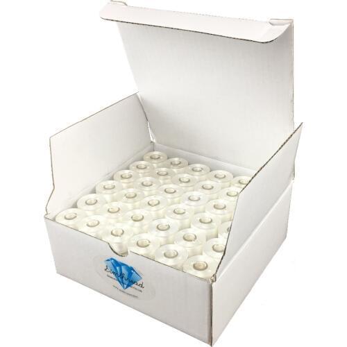 SA156 144 pcs PREWOUND MACHINE EMBROIDERY THREAD BOBBINS FOR BROTHER MACHINE Size A Class 15 as bottom thread