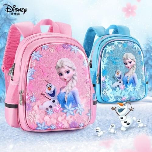 Authentic Disney Schoolbag Childrens Kindergarten Girl Frozen Princess Aisha 3-6 Years Old Girl Backpack Toddler Backpack