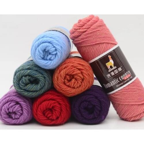 5pcs/set Three Strands Colorful Thick Yarn for Knitting Baby Knitting Work Wool Yarn for Hand Knitting Thread Yarn