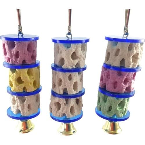 Bird Calcium Teeth Grinding Chew Treats Toy for Parrot Parakeet Cockatiel Conur