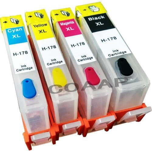 Compatible hp178 178XL Refillable ink Cartridge for HP B110 C309A C309G b109 CN245C CN503C CQ521C B209