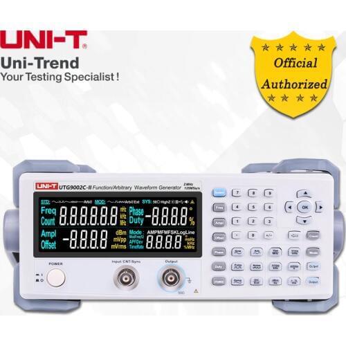 UNI-T UTG9002C-II function / arbitrary waveform generator; 2MHz single channel digital signal source, 125MS / s sampling rate