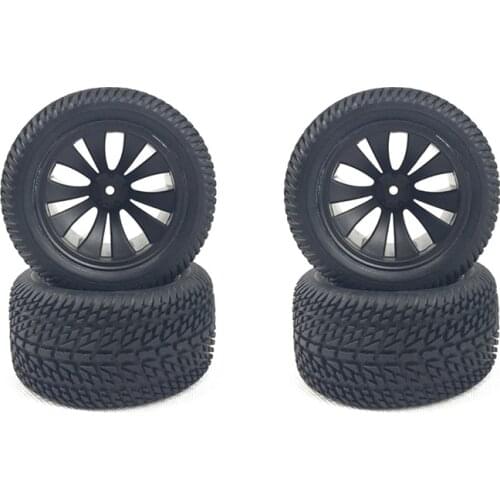 For HBX 1/12 High Speed RC Car Tires Rubber Wheel Complete for Truck 12056 Car Parts