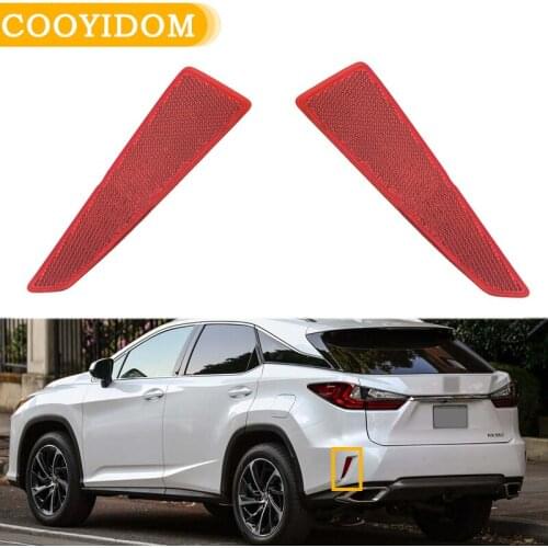 Car Rear Fog Reflector light Bumper Reflector lamp Tail Warning Brake Light For Lexus RX350 RX450 2016 2017 2018 Car Accessories