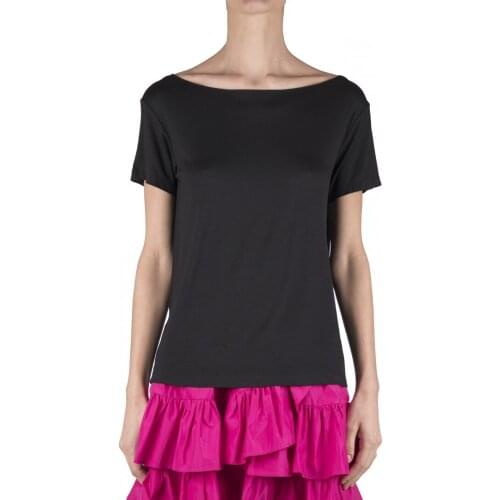 La Femme Blanche women T-shirt ALS 1606 t T-shirt m/c Sharp Cut Black