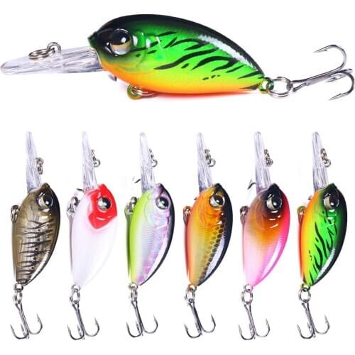 1pcs 6cm 5g Mini Crankbait Fishing Lure Topwater Artificial Japan Hard Bait Minnow Swimbait Trout Bass Carp Fishing 0.3-2m