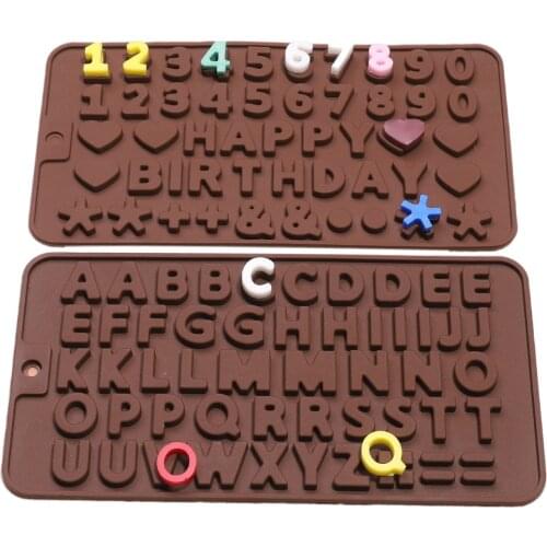1PC Baking Accessories Cream Cake 26 Alphabet Decorating Tools Chocolate Mold Bakery Accessories Pastry Cake Design Silicon Mold