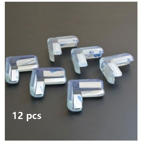 12pcs Baby Safety Anti-collision Angle Silicone Children Edge Protector Table Corner Edge Household Furniture Protection Cover