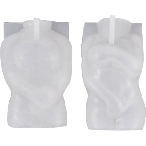 3D Art Body Crystal Epoxy Resin Mold Men Women Human Aromatherapy Plaster Wax Silicone Mould DIY Crafts Decor Tools