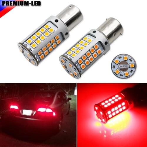 No Hyper Flash 21W High Power Red BAU15S 7507 PY21W LED Bulbs For Car Turn Signal Lights, Tail Lights, Brake Lights,CANBUS