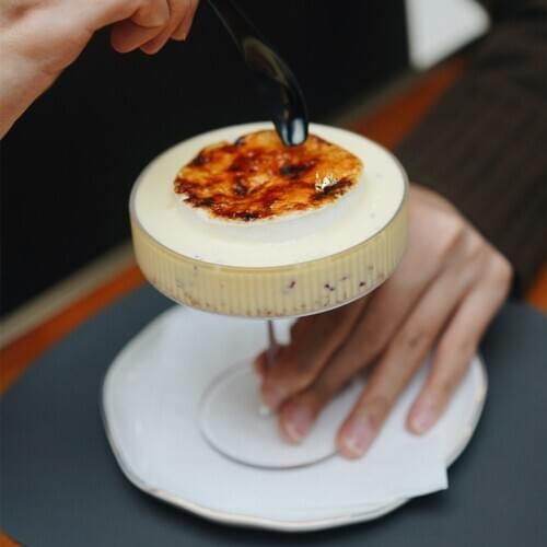 200ml Ins Restaurant Cocktail Wine Glass Cup Goblet Ice Cream Yogurt Goblet Pudding Dessert Dish High Bowl Cake Snack Container