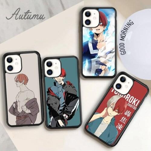 Coque Anime Shoto Todoroki Phone Case for iPhone 11 12 Pro Max mini X XR XS SE 2020 5 6S 7 8 Plus Samsung Galaxy S8 S9 S10 Cover