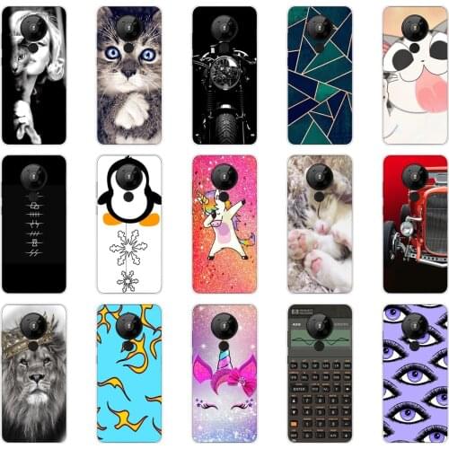 Case for Nokia 5.3 case cover soft tpu silicone phone housing shockproof Coque bumper cute dog cat 7