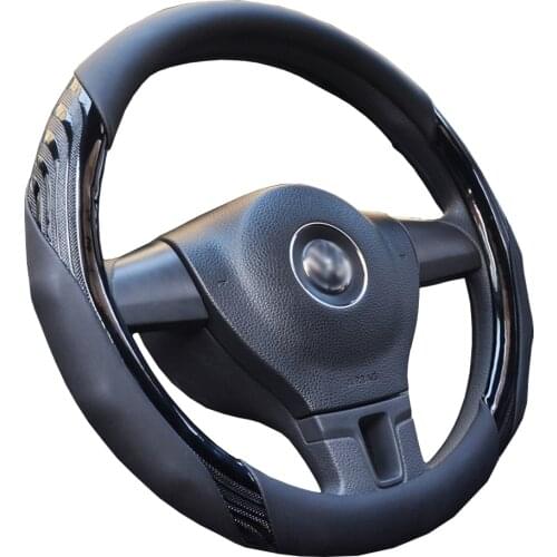 Fashion Car steering wheel cover Antiskid and wear-resistant steering wheel 6 color chose Micro Fiber Leather material