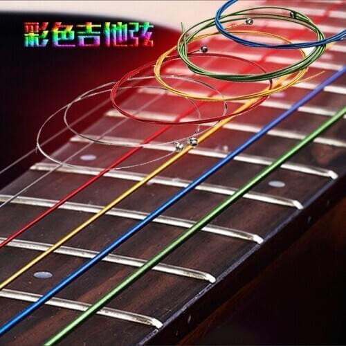 Alice A407C Colorful Strings for Acousitc Guitar 1 Set
