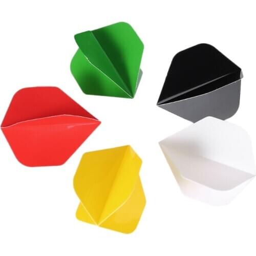 50pcs High Quality Pure Color Dart Wing Tail Professional PET Darts Flight Fin