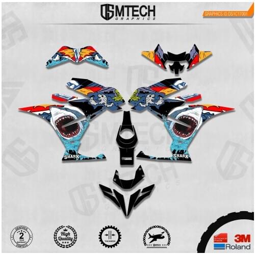 DSMTECH Customized Team Graphics Backgrounds Decals 3M Custom Stickers For KTM 2017 2018 2019 2020 RC250-390 001