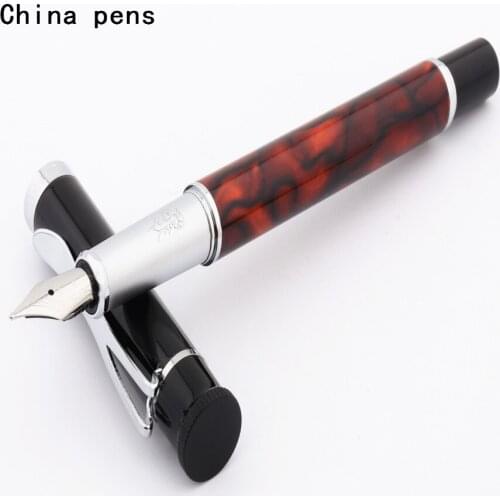 Jinhao Y3 Mahogany Business office Medium nib Fountain Pen New