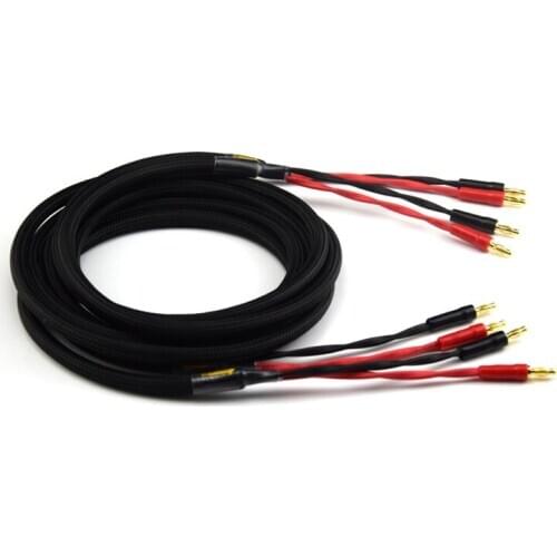 1 Pair Hifi Speaker Cable High performance 4N OFC Fever Audio Line