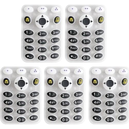 5PCS Plastic Rubber Full-Keypad Accessories Kit Fit For Motorola XTS2500 XTS2500I Model 3 Portable Two Way Radio