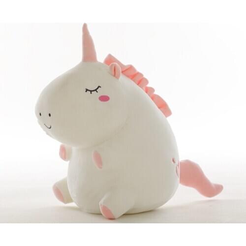 Cute Unicorn Plush Toy Fat Unicorn Doll Cute Animal Stuffed Soft Pillow Baby Kids Toys For Girl Kids Birthday Christmas Gifts