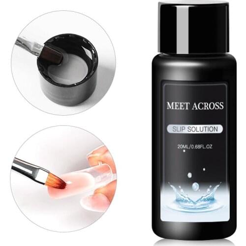 Poly Building UV Nail Gel Nail Slip Solution Liquid For Quick Builder Nail Gel Nail Extension Nail Art Manicure Tools Fake Nails