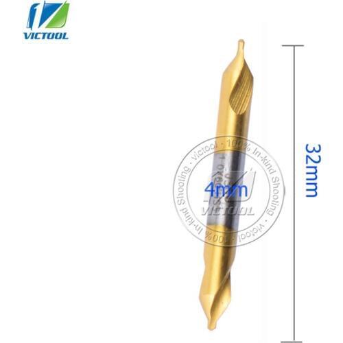 High quality 5 Pcs 60 Degree Bit HSS diameter 4mm Combined Center Drills Countersinks Set Tool For Drilling